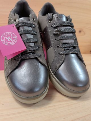 Zapatillas You Young Coveri Mujer 37 Gris Plateado