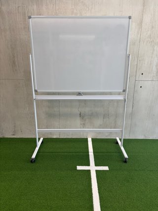 Pizarra Blanca Magnética Móvil Reversible