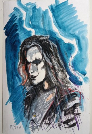 Dibujo Original The Crow A4