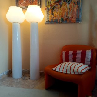 Dos Lámparas XXXL Carlo Nason Murano Vintage 70s
