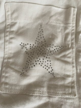 Pantalón Maddelton campana blanco