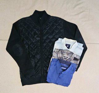 Conjunto Chaqueta y 3 Camisas Manga Larga Hombre