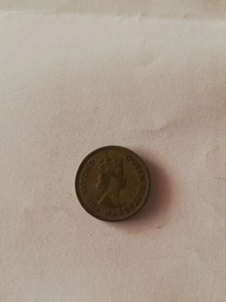 Moneda Hong Kong 10 Cents 1961