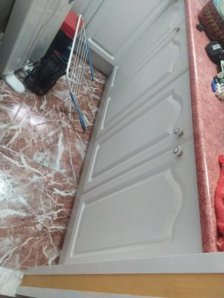 Puertas de armario de cocina blanco