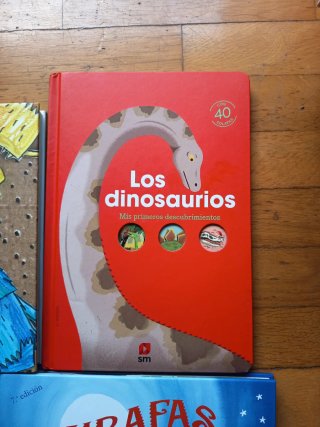 Libros niños troquelados . Dinosaurios, monstruos.