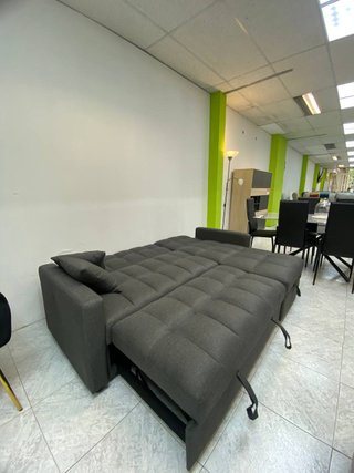 Sofá Cama con Chaise Longue y Arcón 399€