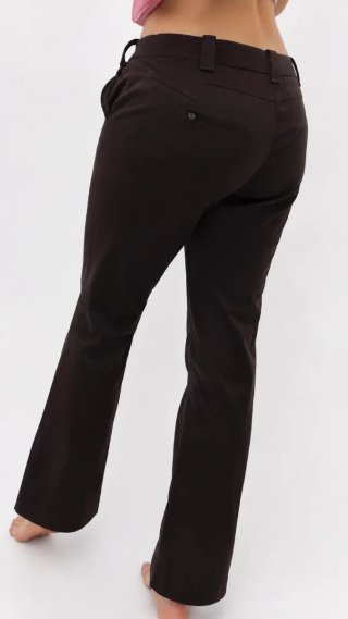 Pantalón Guess Campana Vintage Marrón talle bajo