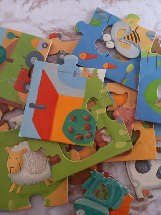 Puzzle Djeco Gigante Granja 20 Piezas