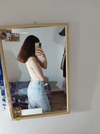 Blusa cruzada beige talla única
