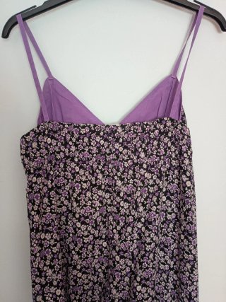 Vestido largo floral juvenil