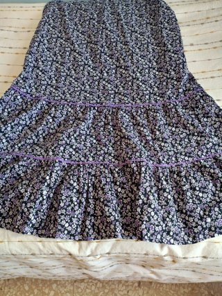 Vestido largo floral juvenil