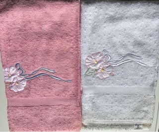 Pack toallas de baño algodón,bordadas,1’40 x 74