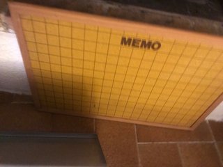 Pizarra Memo Metálica y Madera