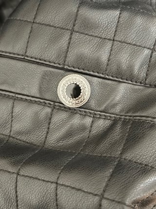 Cazadora polipiel negra Couchel