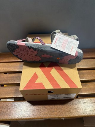Sandalias Chiruca Mujer Talla 38 Gris/Rosa