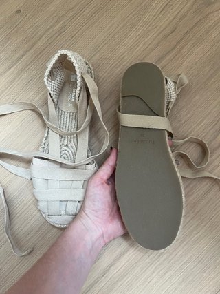 Alpargatas Pull&Bear Beige Talla 36