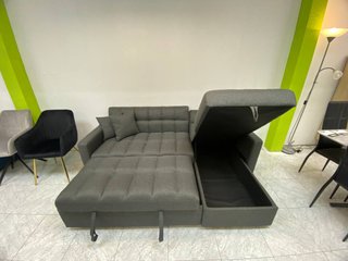 Sofá Gris con Cama y Gran Arcón | Oferta