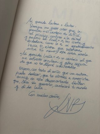 Mi querida Lucía de la Vecina Rubia