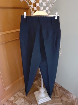 Made Italy Pantaloni Lana Vita Alta Vintage
