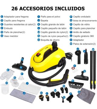 Limpieza a vapor 360°