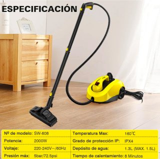 Limpieza a vapor 360°