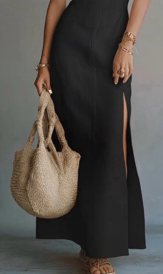 Vestido Negro Largo Talla L
