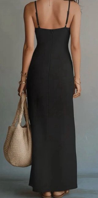 Vestido Negro Largo Talla L