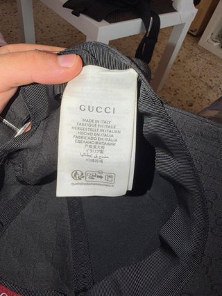 Gorra Gucci Ripstop con GG Negra