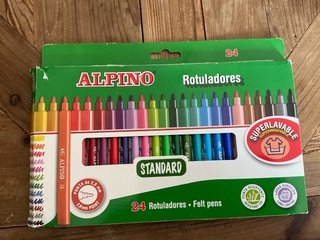 Alpino Rotuladores 24 Colores Lavables