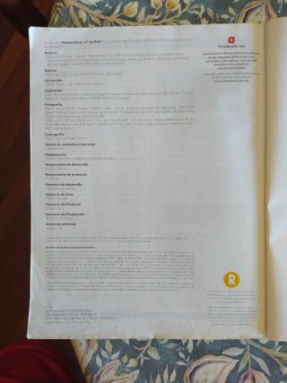 Libro de matemáticas 3 de la eso