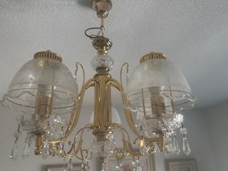 Lámpara de salón ;  cristal