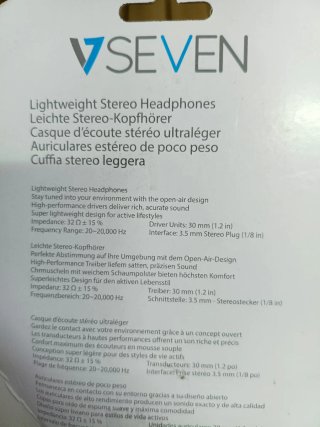V7 HA310-2EP Auriculares estéreo ligeros