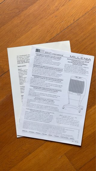 Ventilador evaporativo Millenia Beige