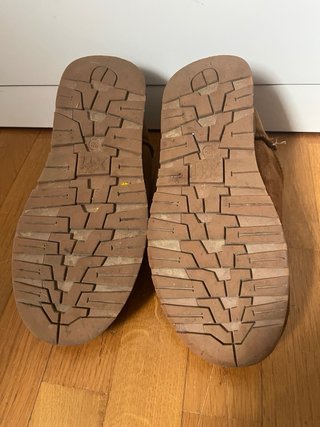 Botas borreguito marron claro con plataforma