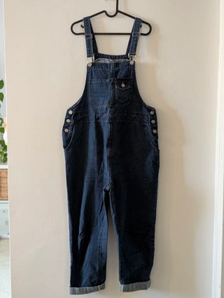 2 Petos Maternidad Shein (Azul y Marrón) Talla M