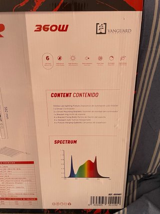 Luz led cultivo 360w