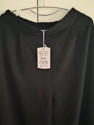 Pantalones lino marca Florencia negros