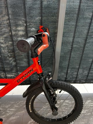 Bicicleta infantil 14 pulgadas naranja