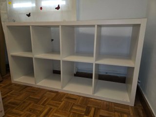 Estantería infantil blanca de madera