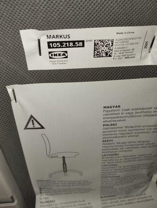 Silla de oficina IKEA Markus gris