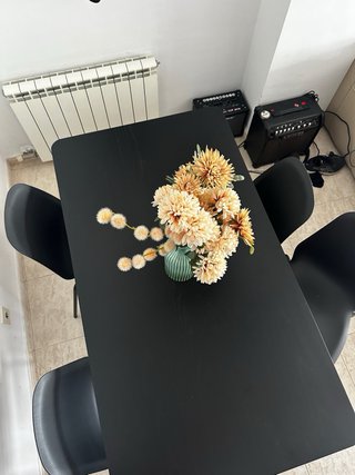 Mesa comedor LISABO Ikea negra