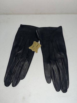 GUANTES DE PIEL NEGRA GACELA