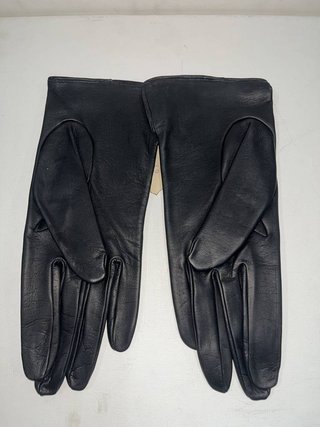 GUANTES DE PIEL NEGRA GACELA