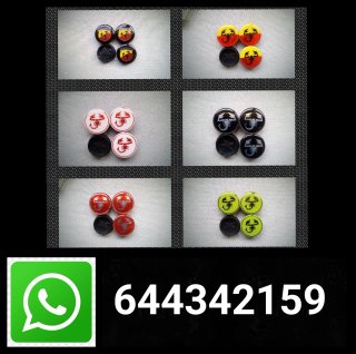 Tapabujes Abarth 49mm centro rueda llanta logo