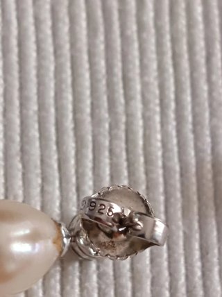 Pendientes de perlas oro blanco