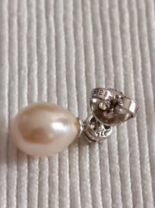Pendientes de perlas oro blanco