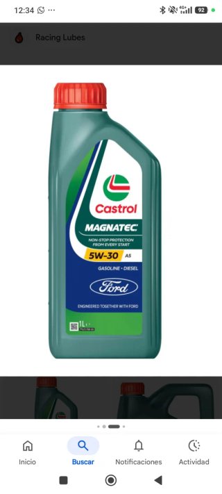 Aceite Castrol Magnatec 5W-30 A5 1L