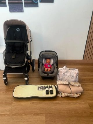 Capazo + silleta + silla coche Bugaboo