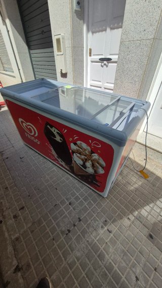 Congelador Frigo con tapa de cristal