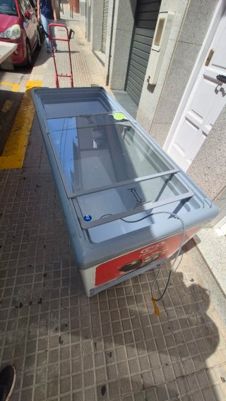 Congelador Frigo con tapa de cristal